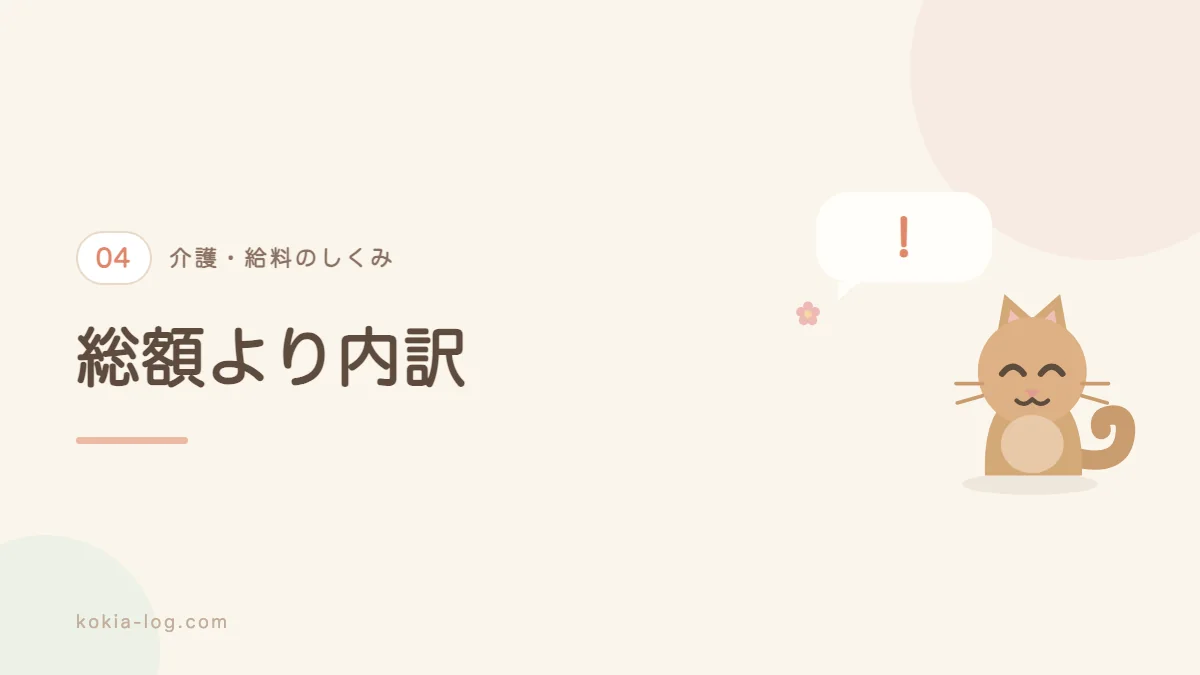 介護の求人票で確認すべき給与の内訳を解説するセクションのバナー画像