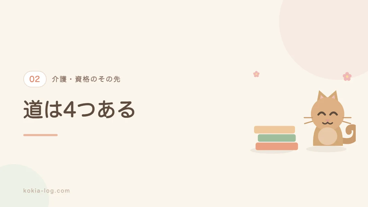介護福祉士の受験資格を得る4つのルートを解説するセクションのバナー画像